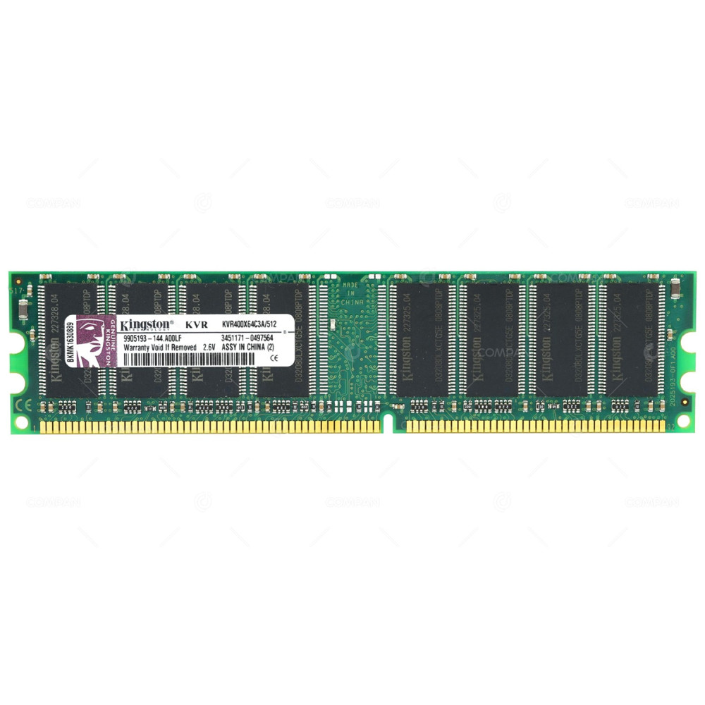 KVR400X64C3A-512 KINGSTON 512MB PC3200 DDR 400MHZ MEMORY KVR400X64C3A/512